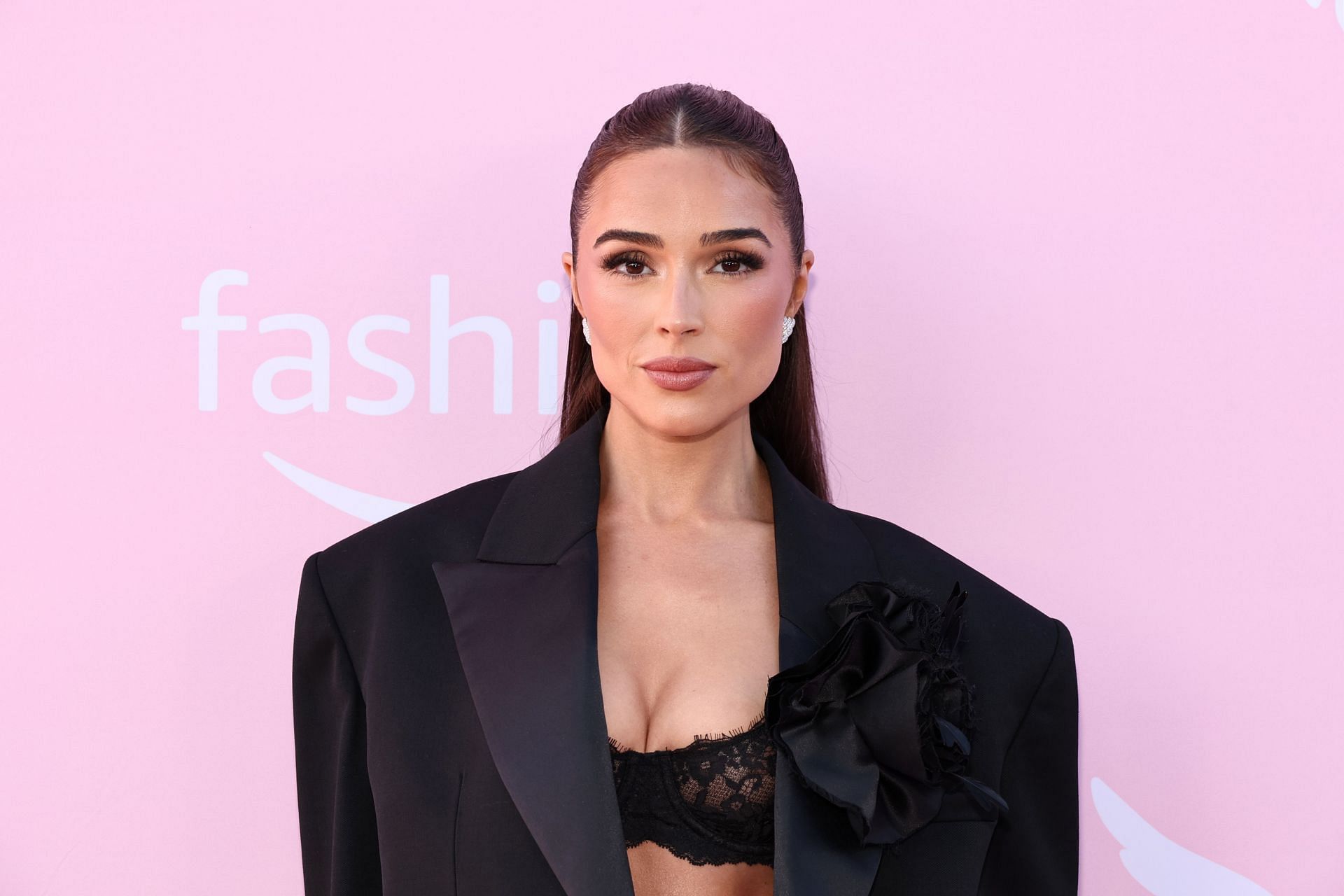 Olivia Culpo and her husband, Christian McCaffery held a baby shower in Rhode Island. (Credits: Getty)